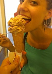 Gluten-Free CONE! Tip: if you're going outside, ask for a cup to put your cone in.
