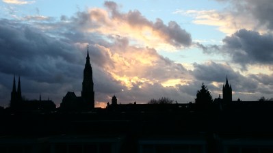 New Church & Oild Church from Afar